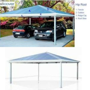 Hip Roof, Gable Roof or Flat Roof Carports -what are the advantages? Hip Roof Carport. carport The A to Z of carports for your home